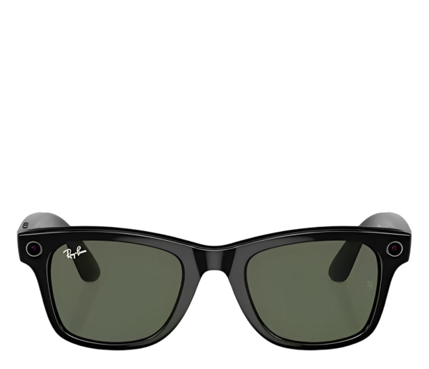 META Ray-Ban Wayfarer - Smart Glasses (Shiny Black/Green) 8056597988377 / meta - 1322491 - zdjęcie 2